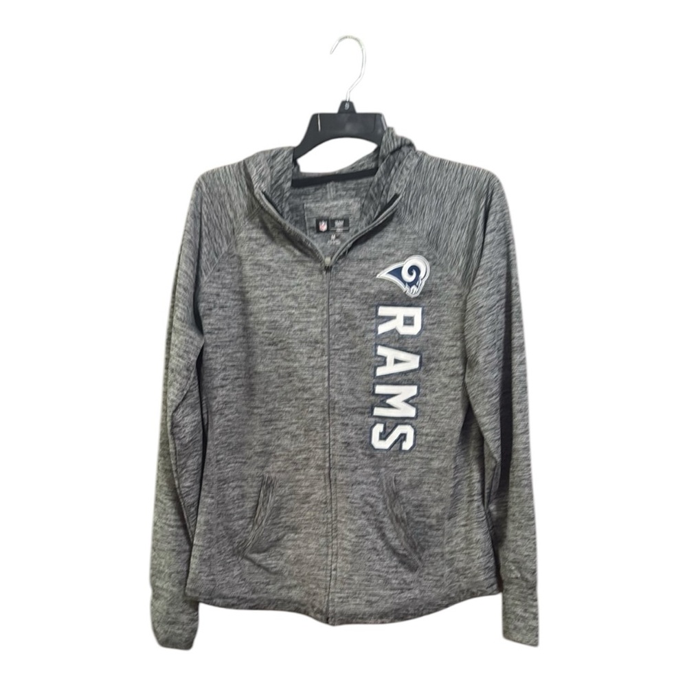 NFL Los Angeles Rams Women's Zip-Up Hoodie Gray